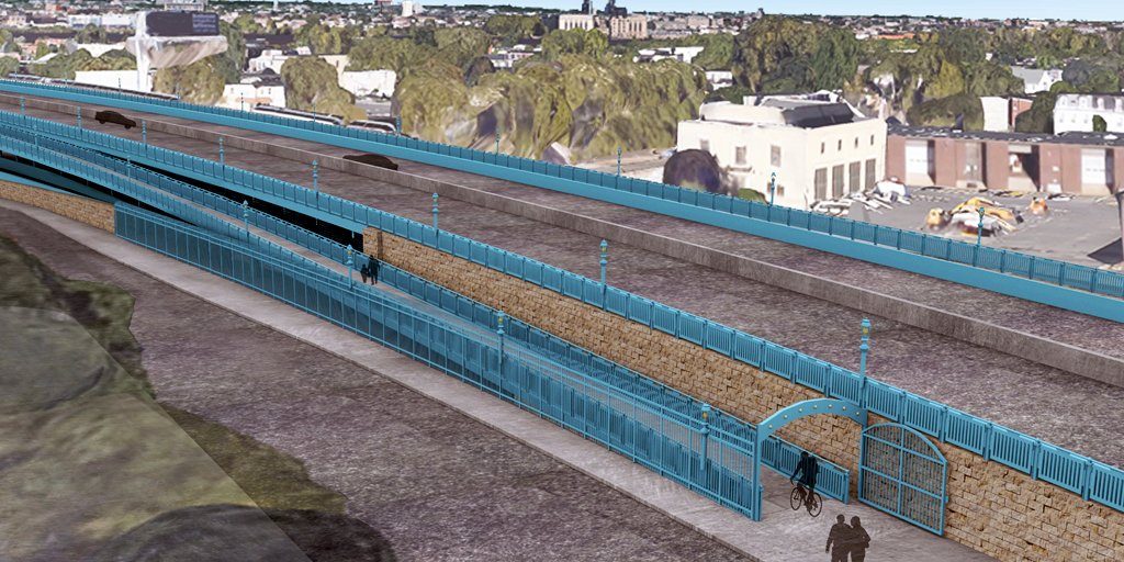 A conceptual drawing of the new ramp, which could open in the Spring of 2019.