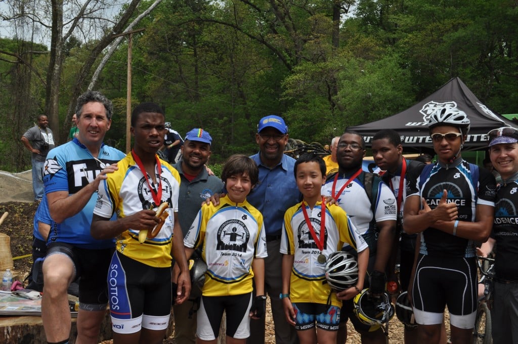 Mayor Nutter with Cadence athletes