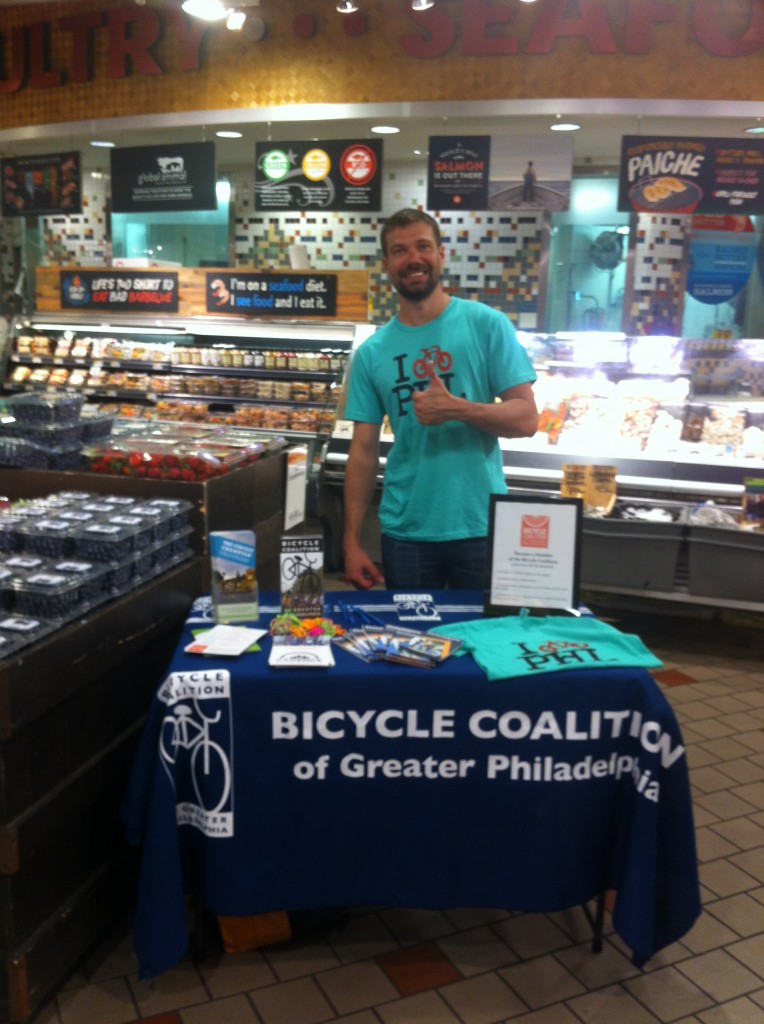 Max Hayes tabling at Whole Foods