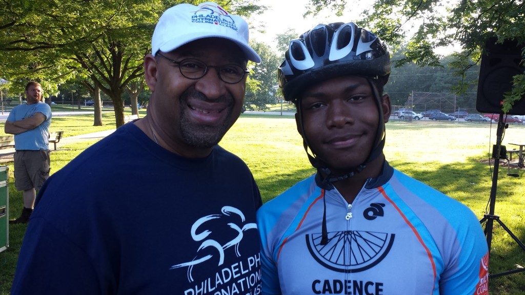 CYC Athlete Allen Williams with Former Mayor Nutter in 2015
