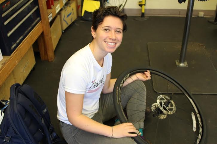 New Women Bike PHL intern Rebecca Fisher