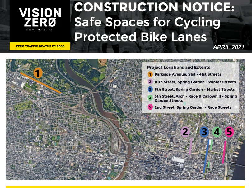 5 Protected Bike Lanes Under Construction