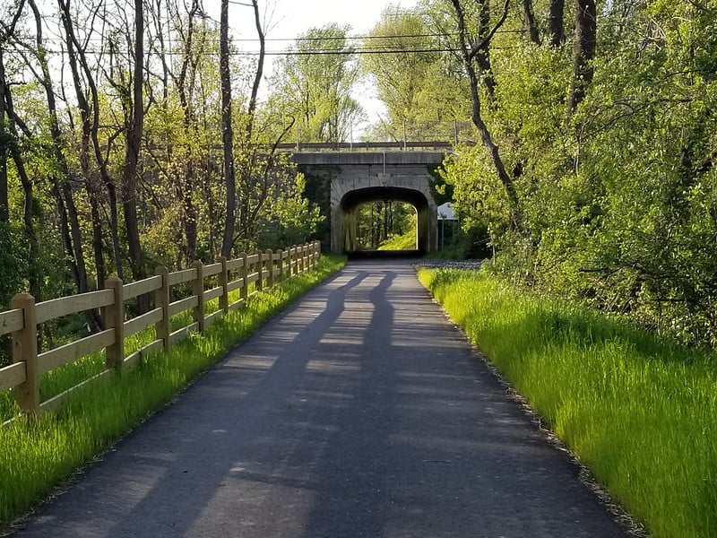 Rt 130 Bypass / underpass on the Delaware River Heritage Trail