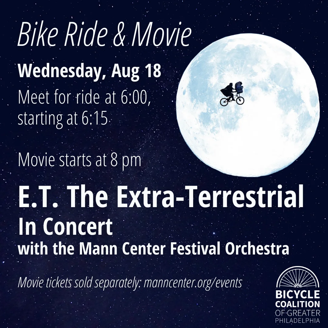 Ride to the Mann Center E.T. The Extra Terrestrial In Concert