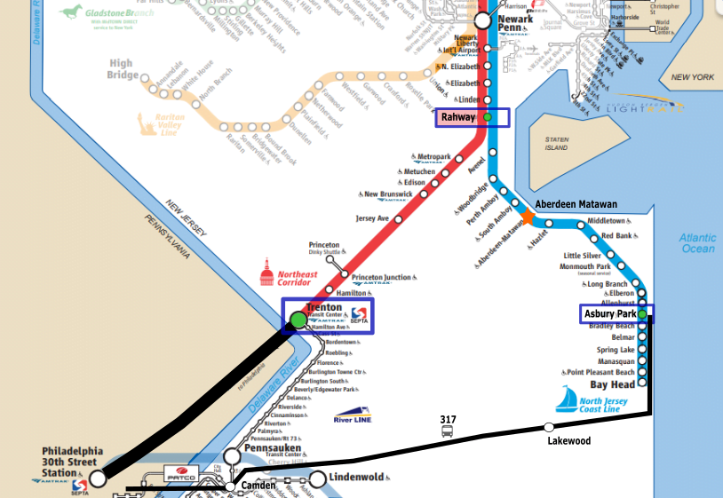 NJ TRANSIT Map