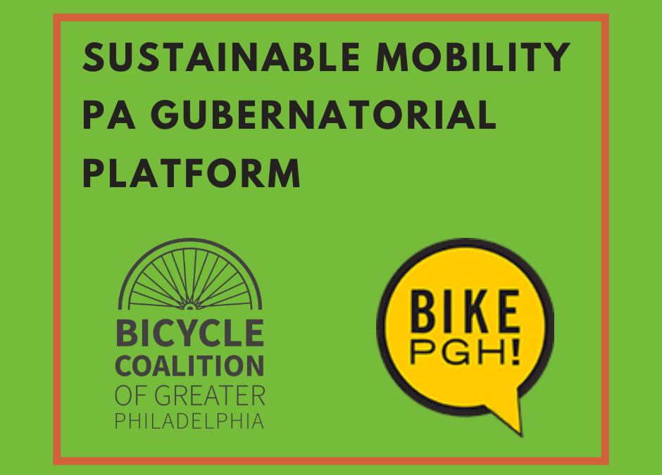 Bike/Ped interests represented on Governor-Elect Shapiro Transition Advisory Committee!