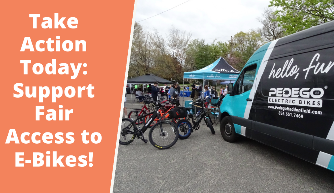 Bike Share Demonstation at Opening Day for Trails 2023 in Merchantville on the Burlington Camden Trail.
