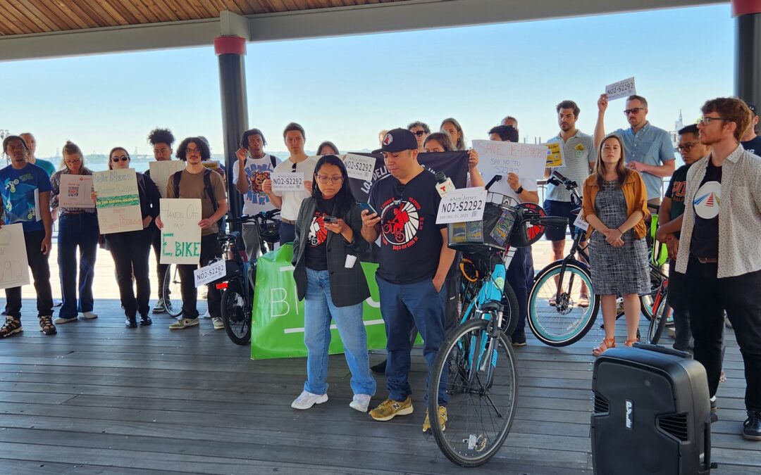 More than 40 organizations have signed on in opposition to S2292 which would require registration and liability insurance for e-bikes and other low speed electric vehicles.