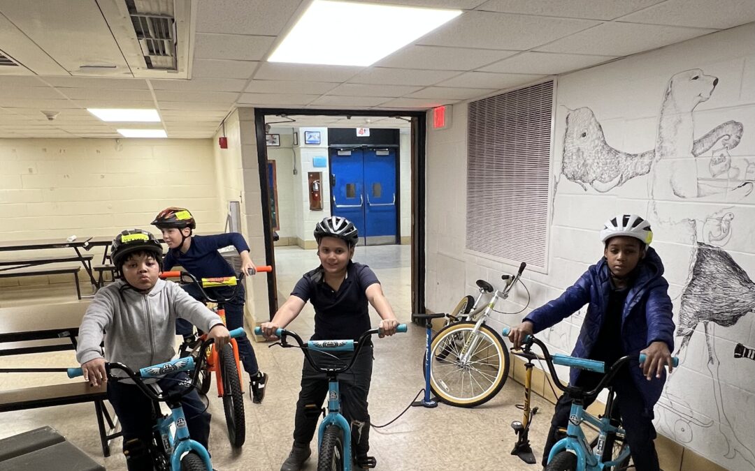 Bike Explorers Kicks Off Spring Season at Lewis Elkins Elementary